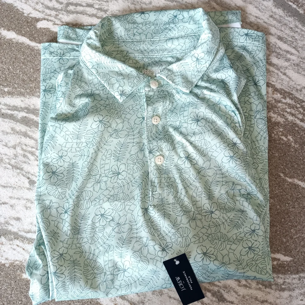 J. Crew Men's Performance Polo Shirt New Size Large